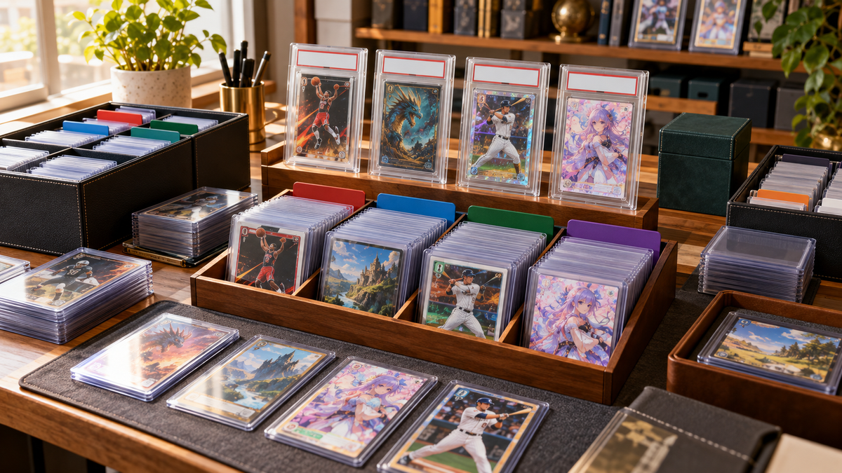 Organized storage and protection for in-demand trading cards