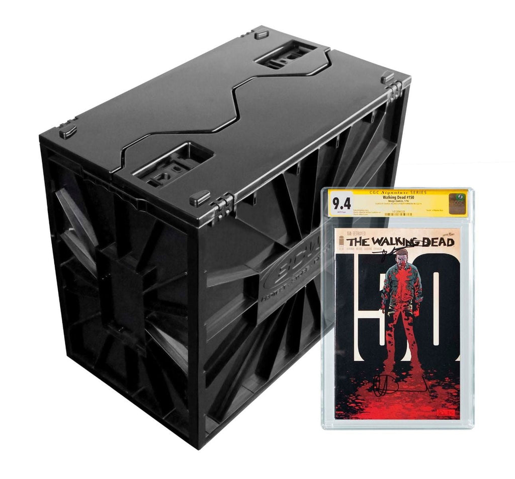 BCW Graded Comic Book Storage Bin — Black Slab Organizer for CGC & CBCS