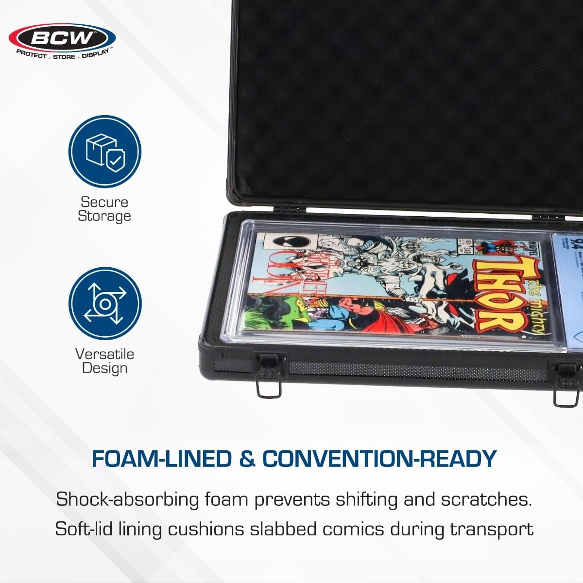 BCW Graded Comic Latching Case for 1 Slabbed Comic CGC CBCS EGS PGX