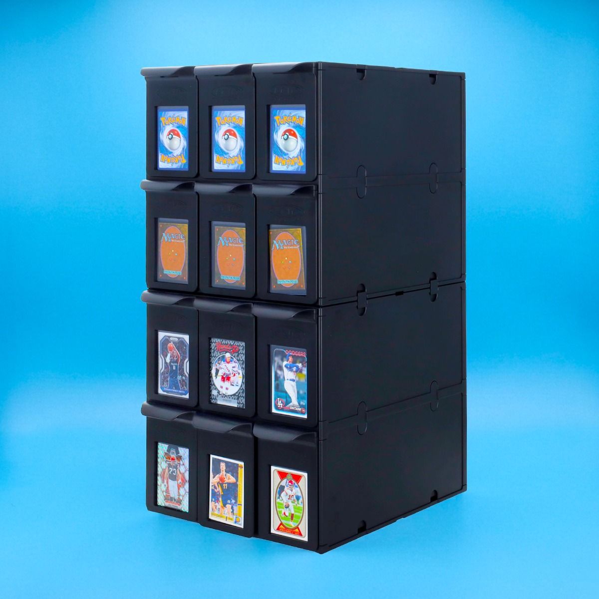 BCW 6-Drawer Graded Card Storage Cabinet - PSA BGS SGC Slabs