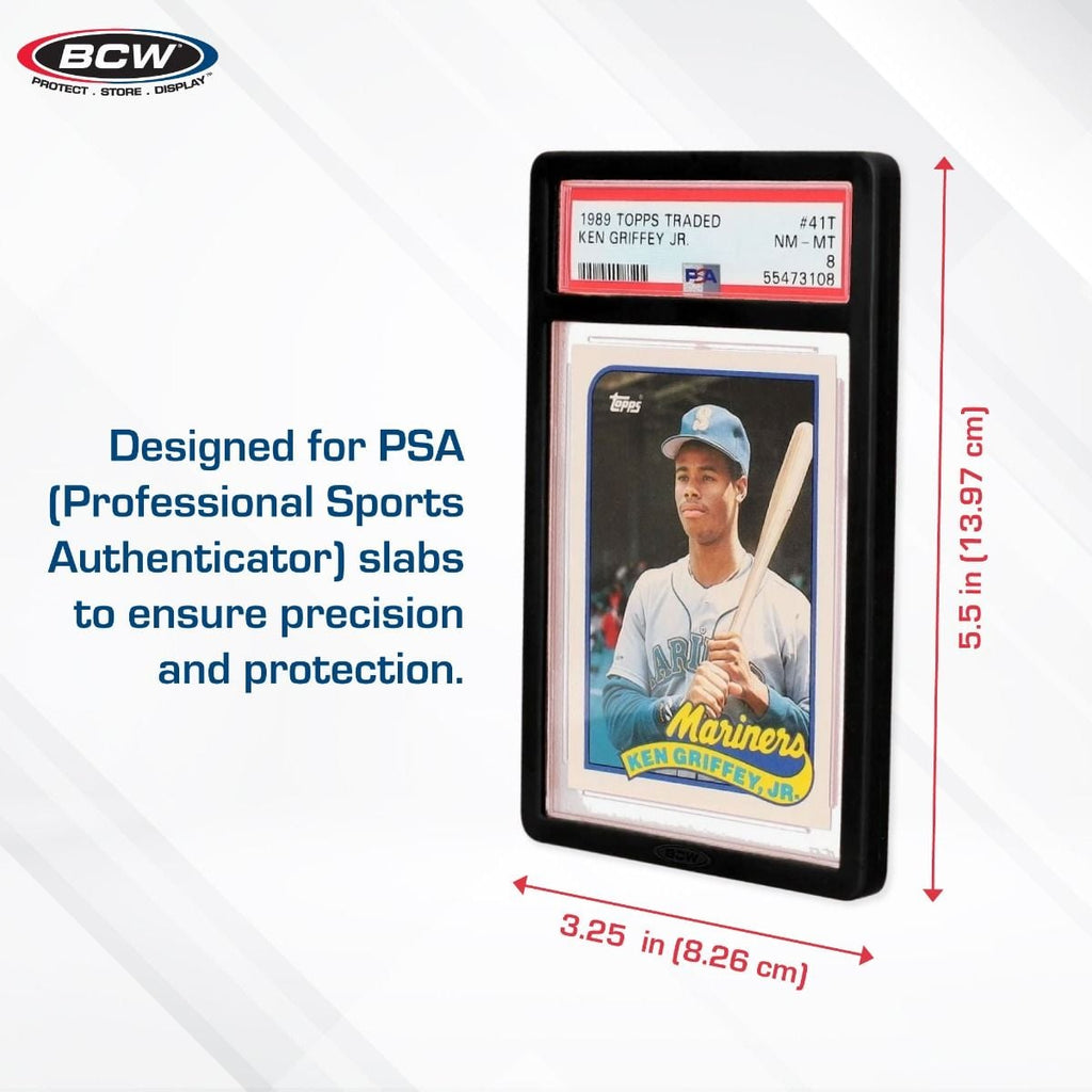 BCW PSA Slab Bumper Guards — Black 6 Pack for Graded Card Protection