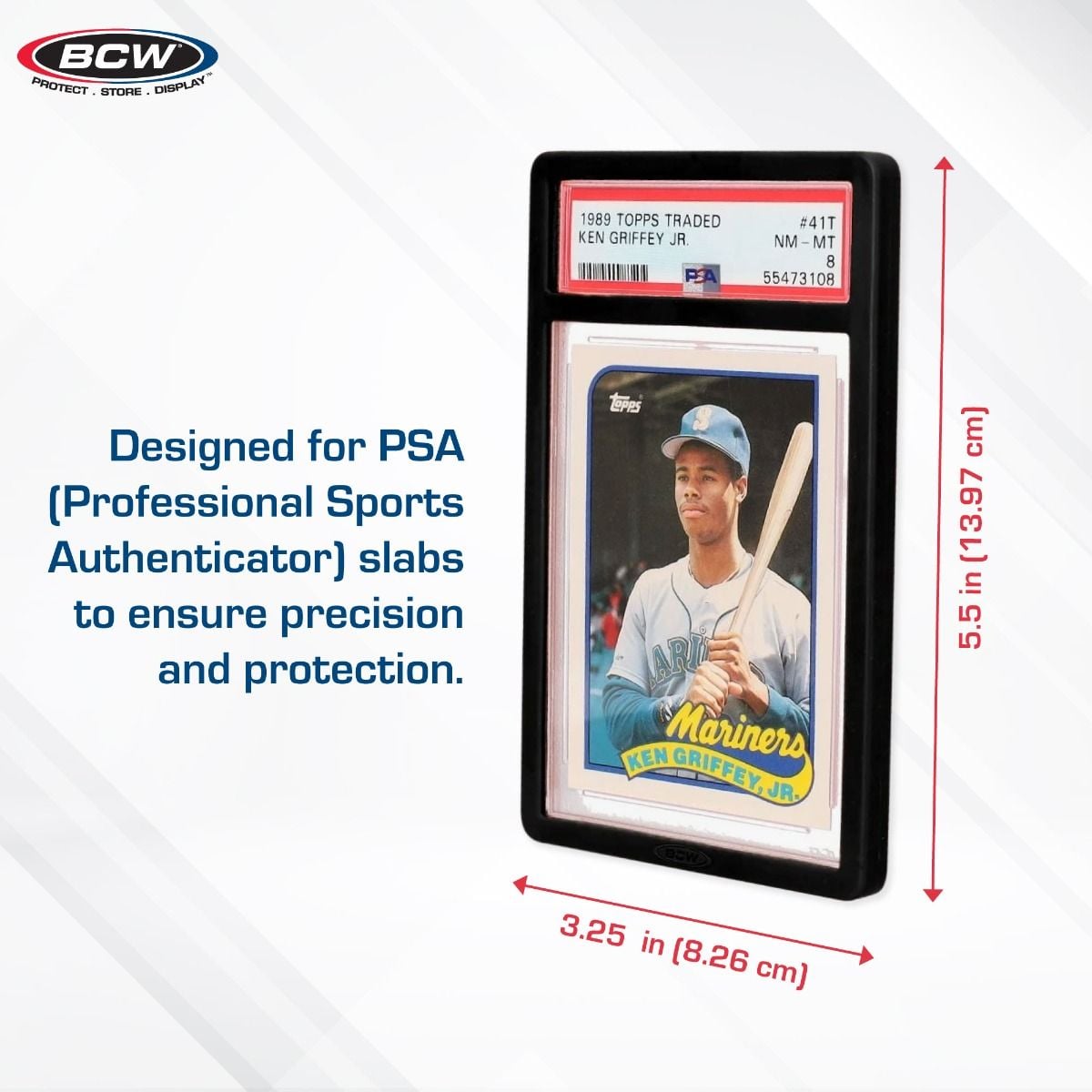 BCW PSA Slab Bumper Guards — Black 6 Pack for Graded Card Protection