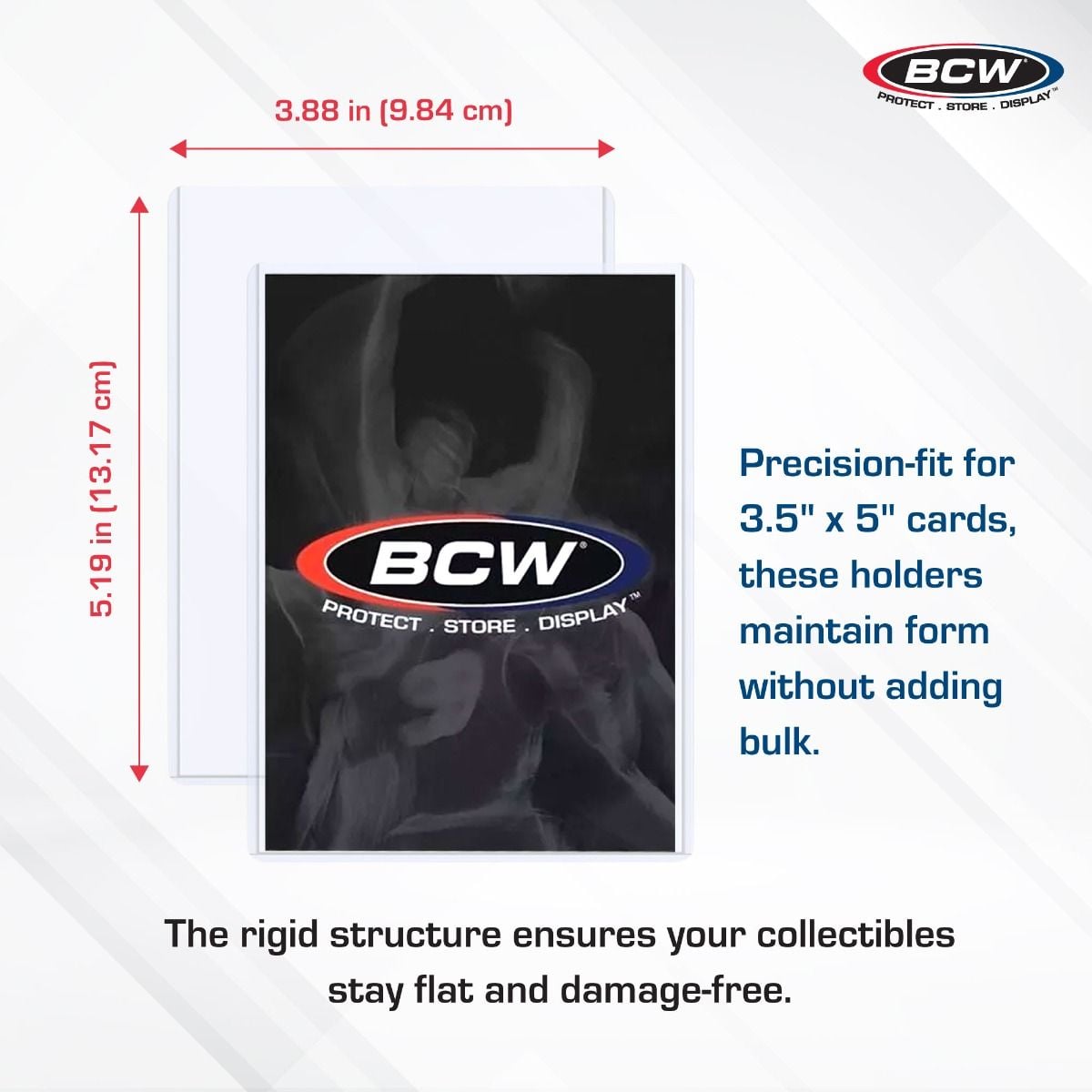 BCW 3.5x5 Topload Holders 25 Count for Photos and Index Cards