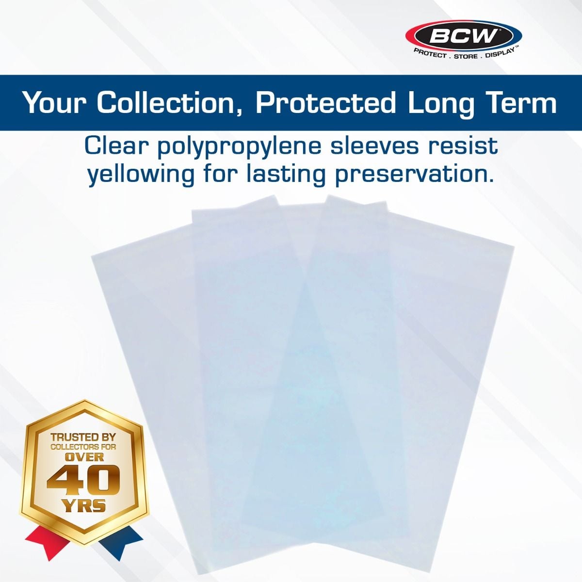 BCW Resealable Graded Card Sleeves 100 Pack PSA BGS SGC Slab Protection