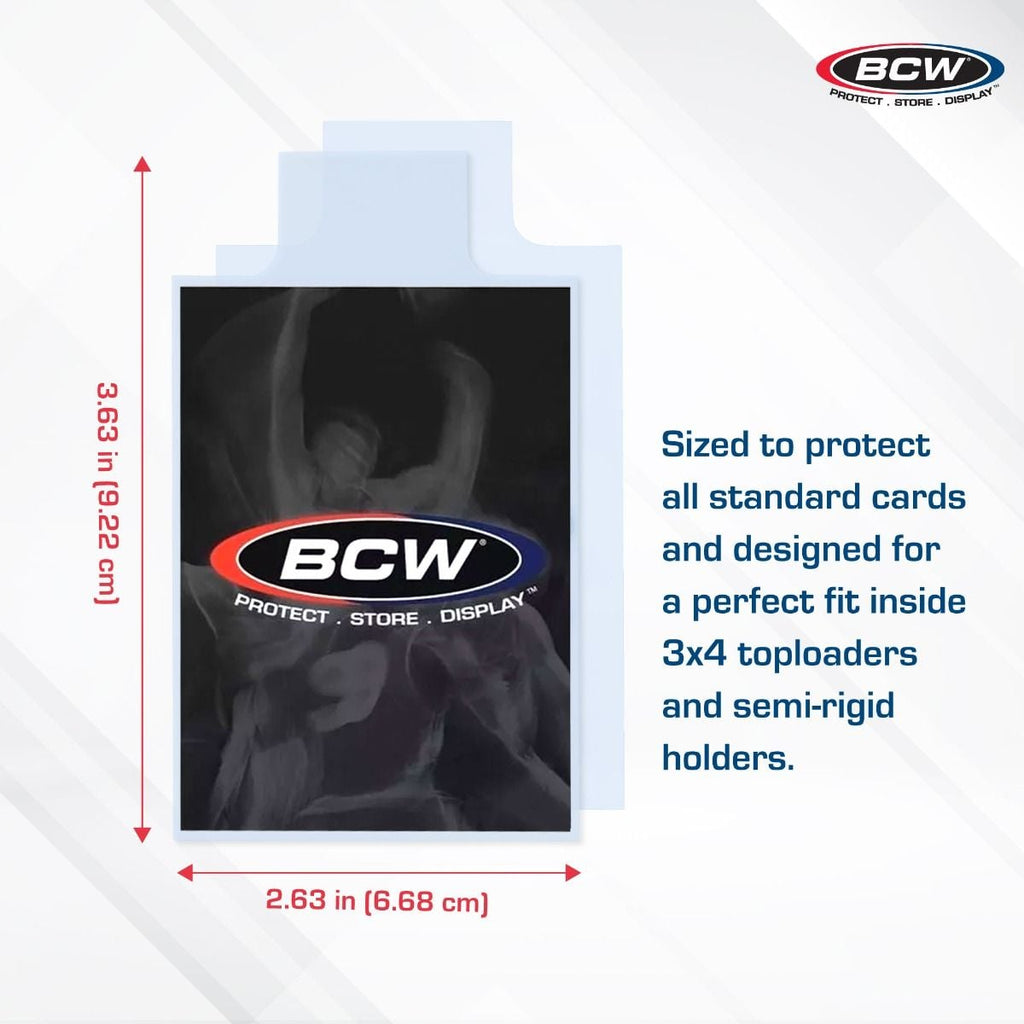 BCW Tabbed Card Sleeves — 100 Pack