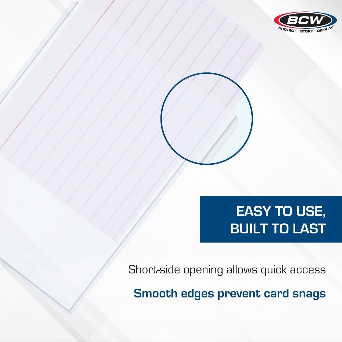 BCW 3.5x5 Topload Holders 25 Count for Photos and Index Cards