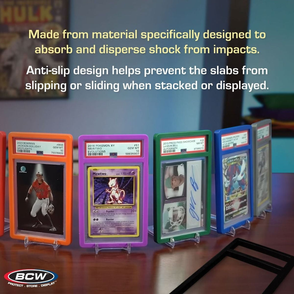 BCW PSA Slab Bumper Guards — Clear 6 Pack for Graded Card Protection