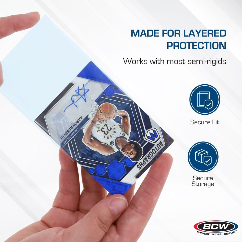 BCW Tabbed Card Sleeves — 100 Pack