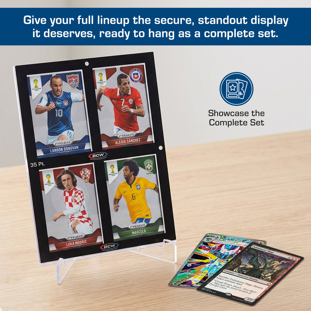 4-card 35 PT black-border magnetic holder product graphic 5
