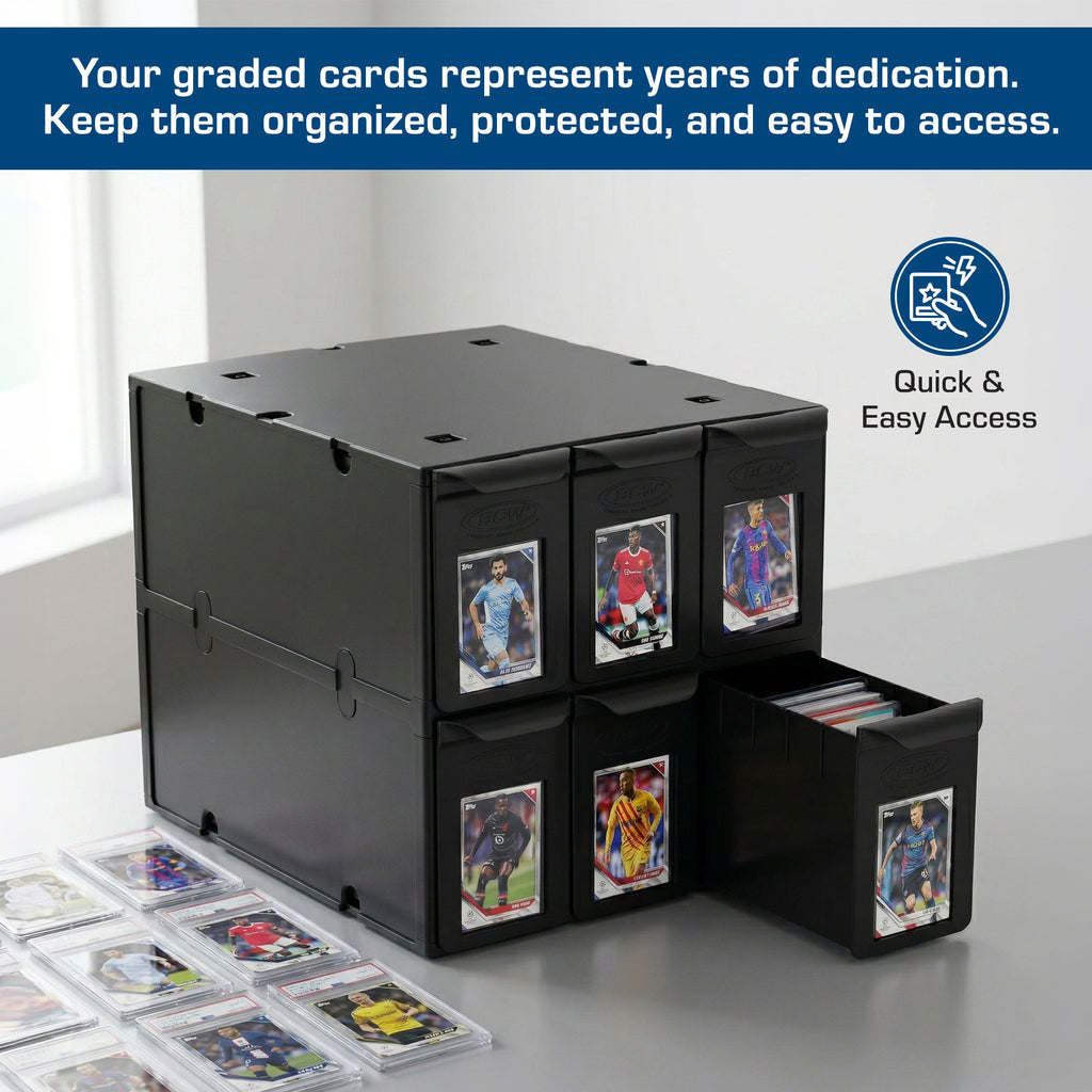 BCW 6-Drawer Graded Card Catalog product details