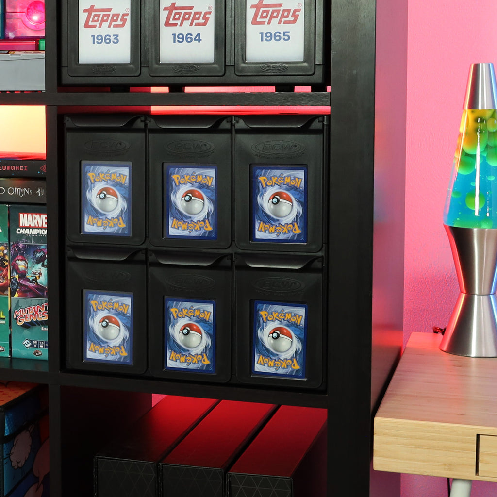 BCW 6-drawer graded card cabinet — lifestyle games1