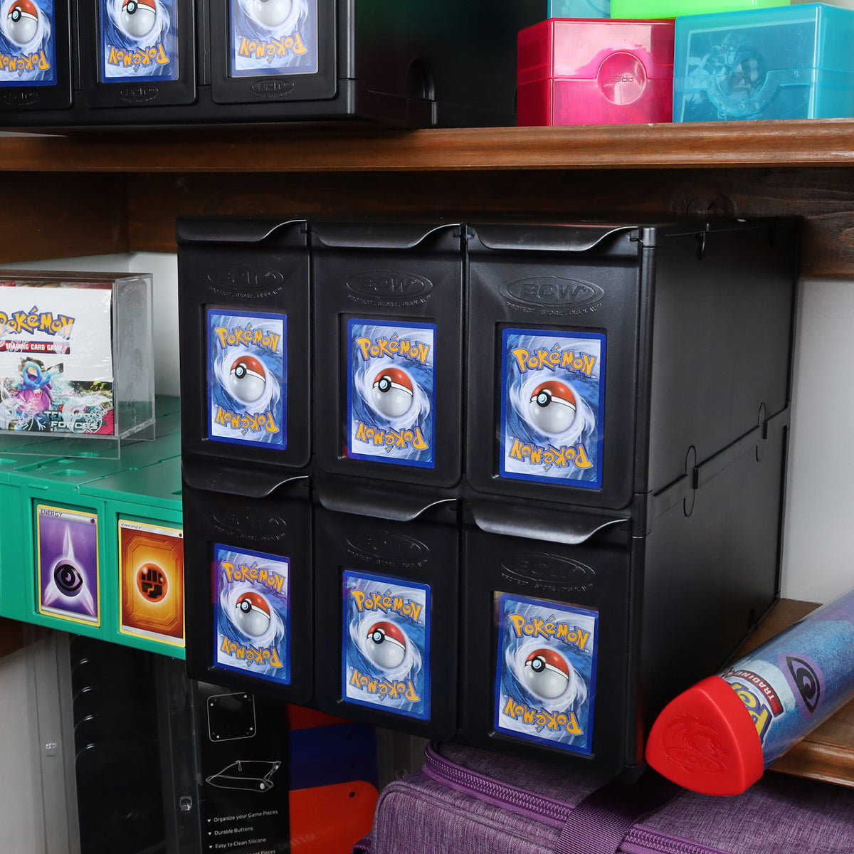 BCW 6-drawer graded card cabinet — lifestyle games3
