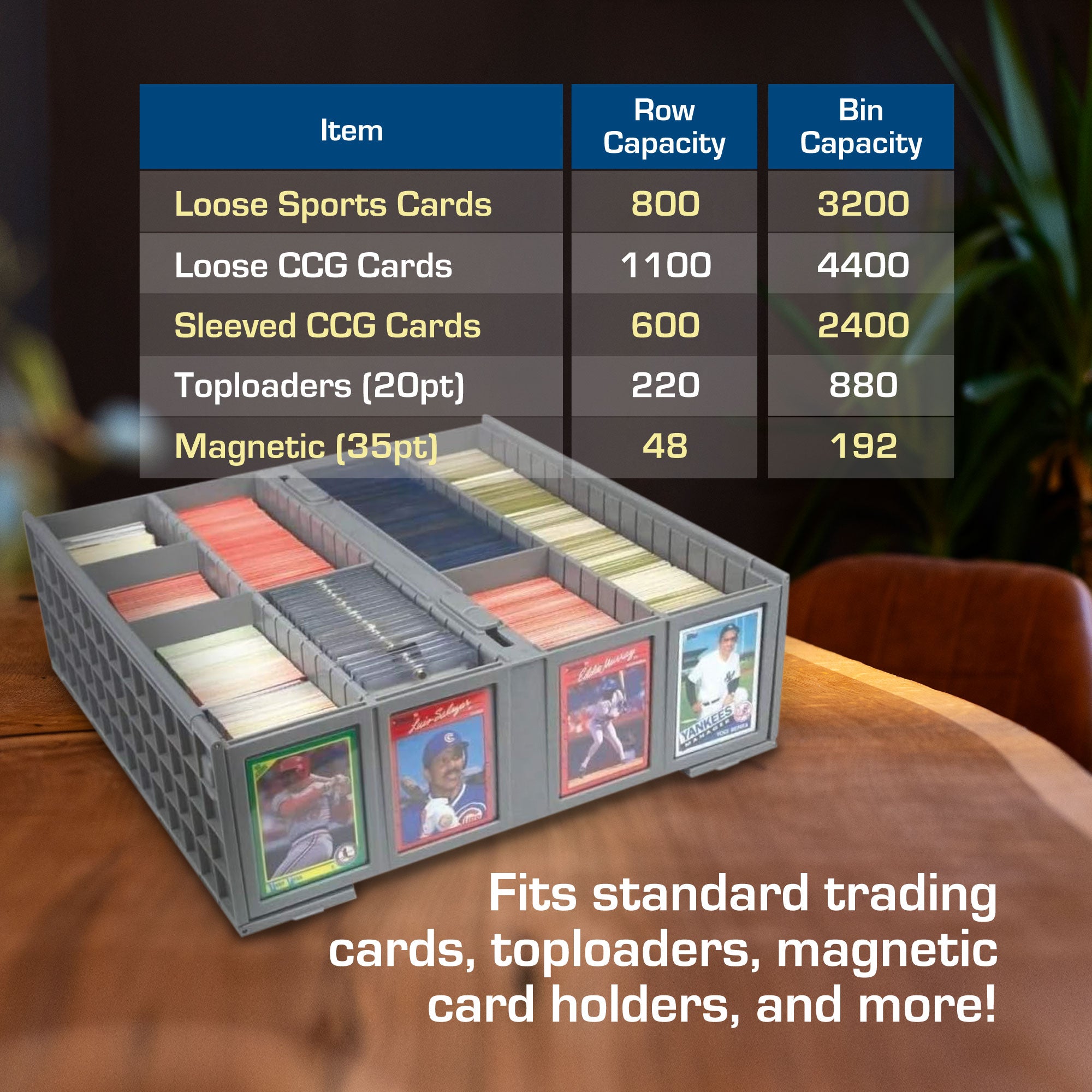 BCW Collectible Card Bin 3200 - Gray