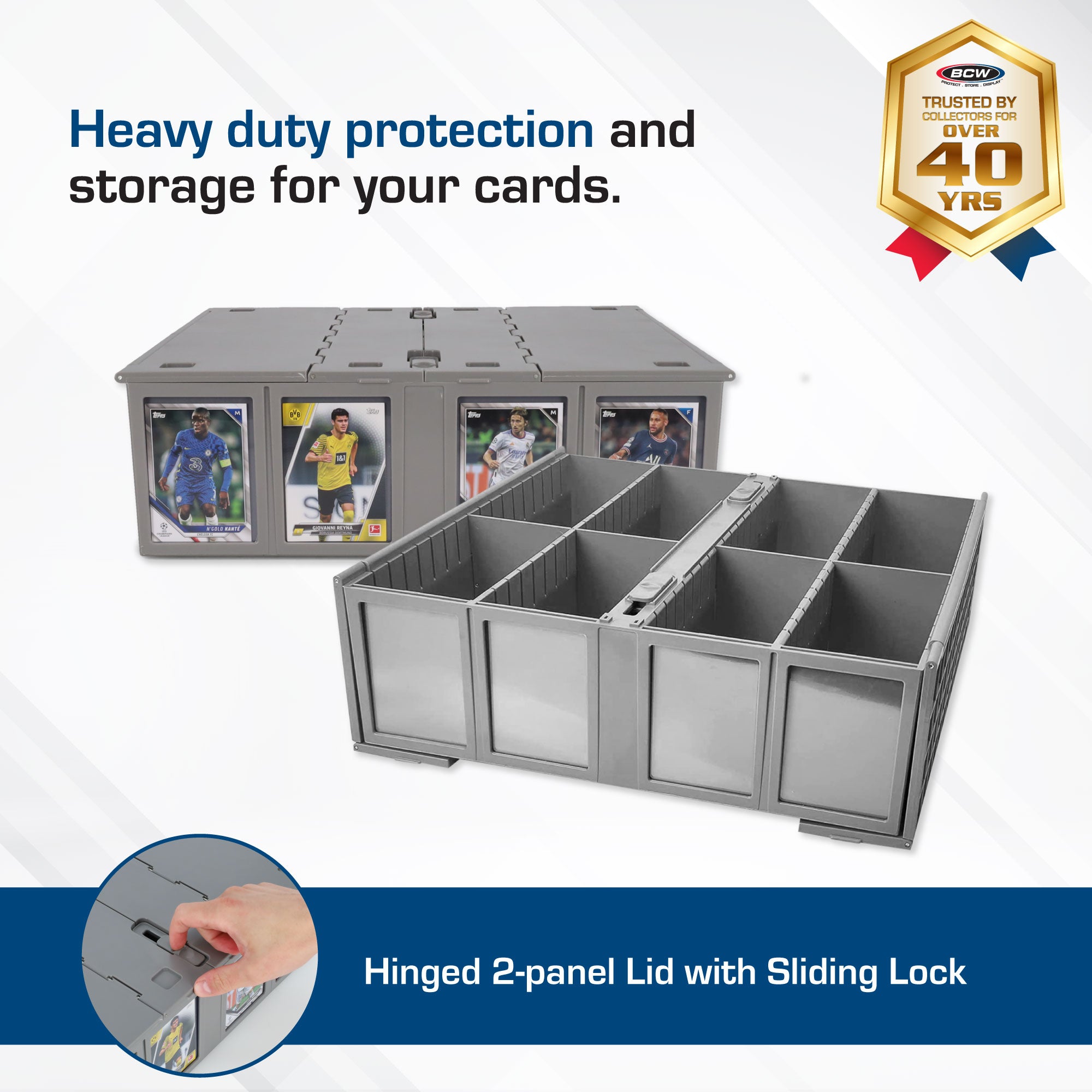 BCW Collectible Card Bin 3200 - Gray