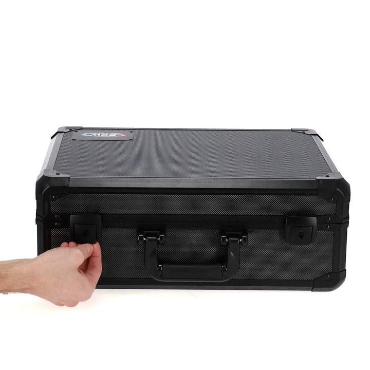 BCW 4 Row Graded Card Storage Case Latching Slab Holder Black