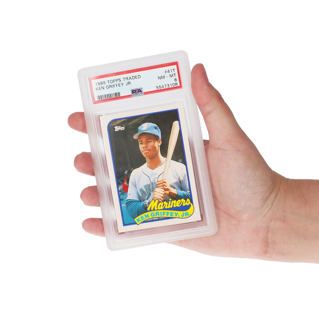 BCW Graded Card Bumper PSA Clear in use