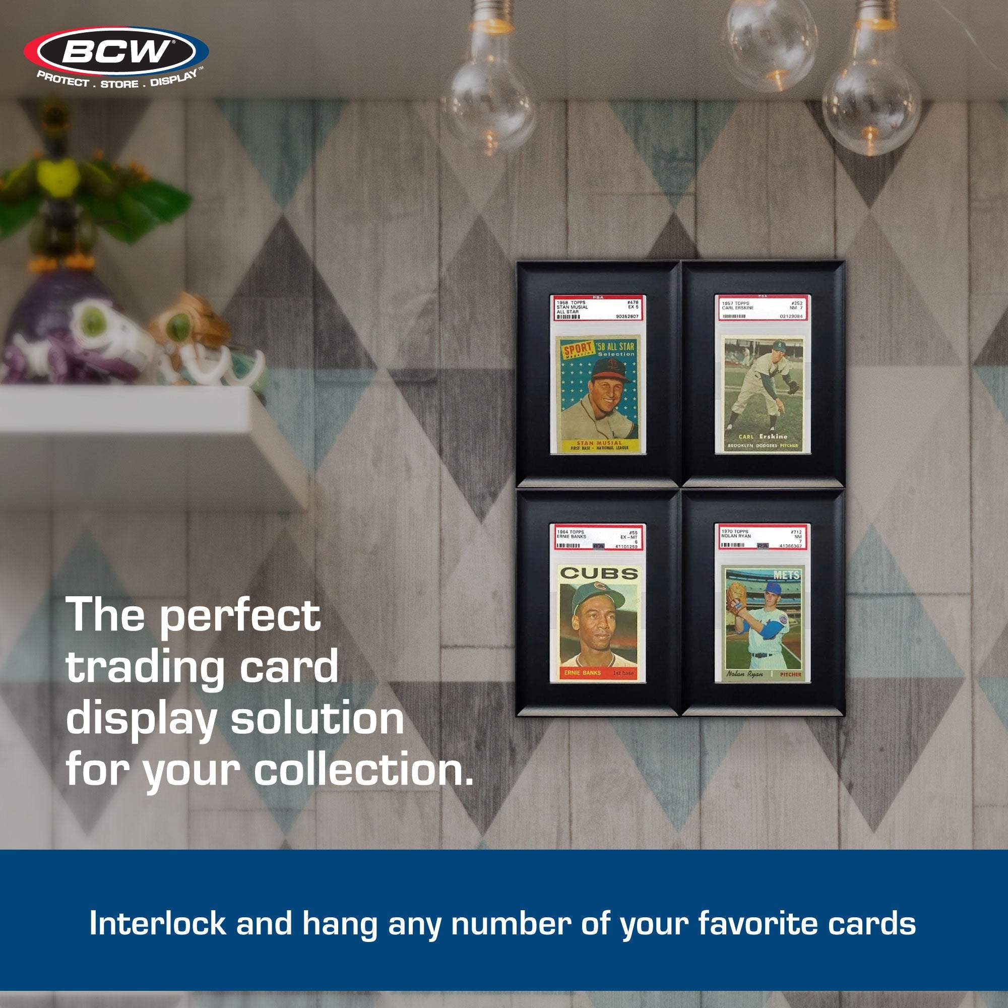 BCW Interlocking Graded Card Frames Black product details
