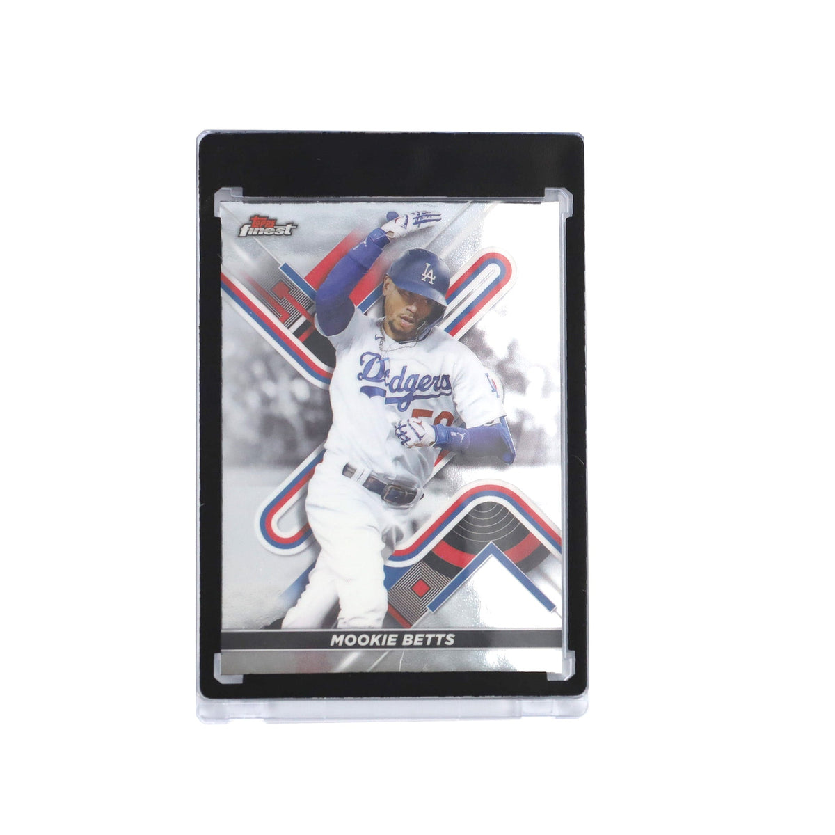 BCW 35 PT black-border magnetic card holder — Baseball card example