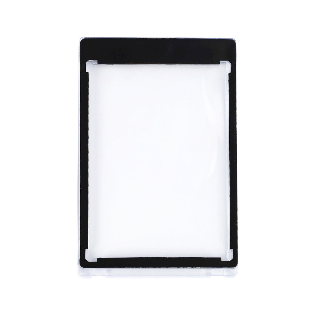 BCW 35 PT black-border magnetic card holder — Flat magnetic holder view