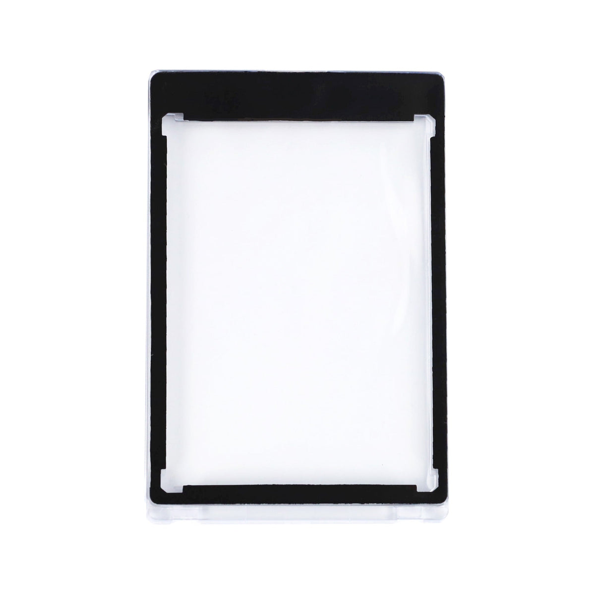 BCW 35 PT black-border magnetic card holder — Flat magnetic holder view