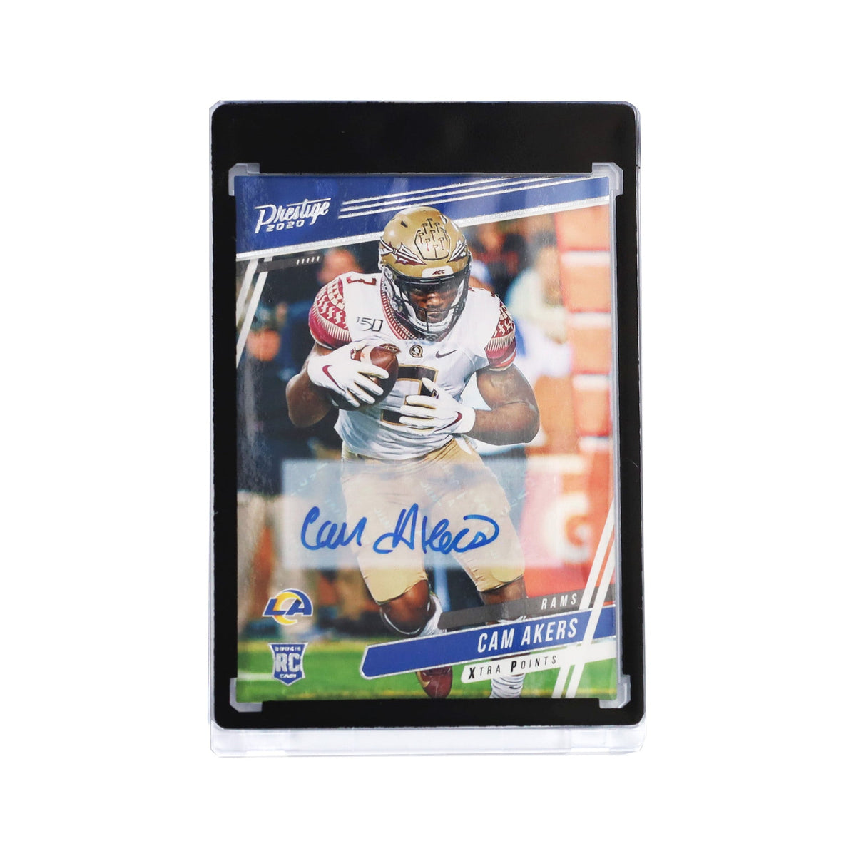 BCW 35 PT black-border magnetic card holder — Football card example