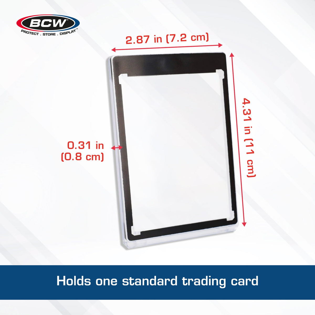BCW 35 PT black-border magnetic card holder — Info 2