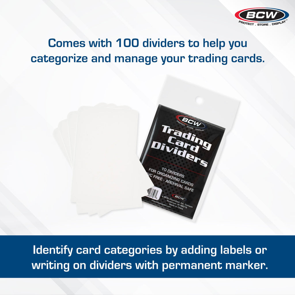 BCW Trading Card Dividers product details