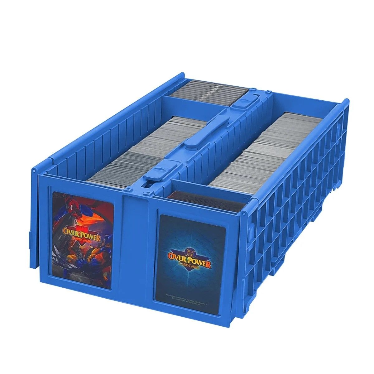 Official BCW 1600-count card storage bin, blue; product image 1