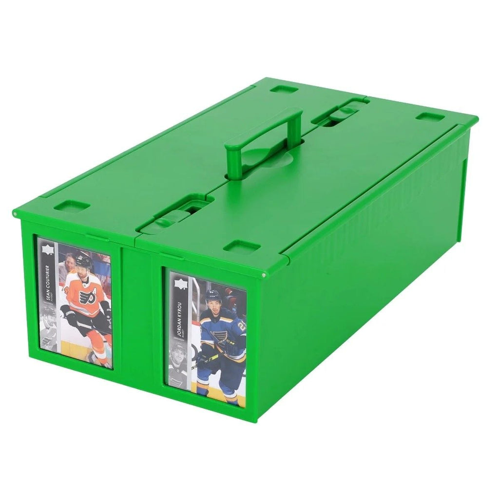 Official BCW 1600-count card storage bin, green; product image 2