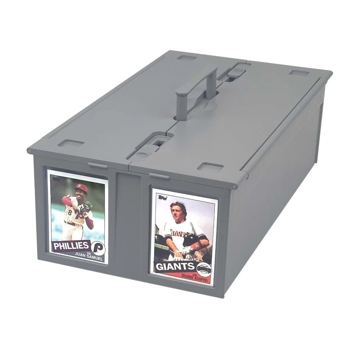 Official BCW 1600-count card storage bin, gray; product image 2