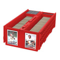 Official BCW 1600-count card storage bin, red; product image 1