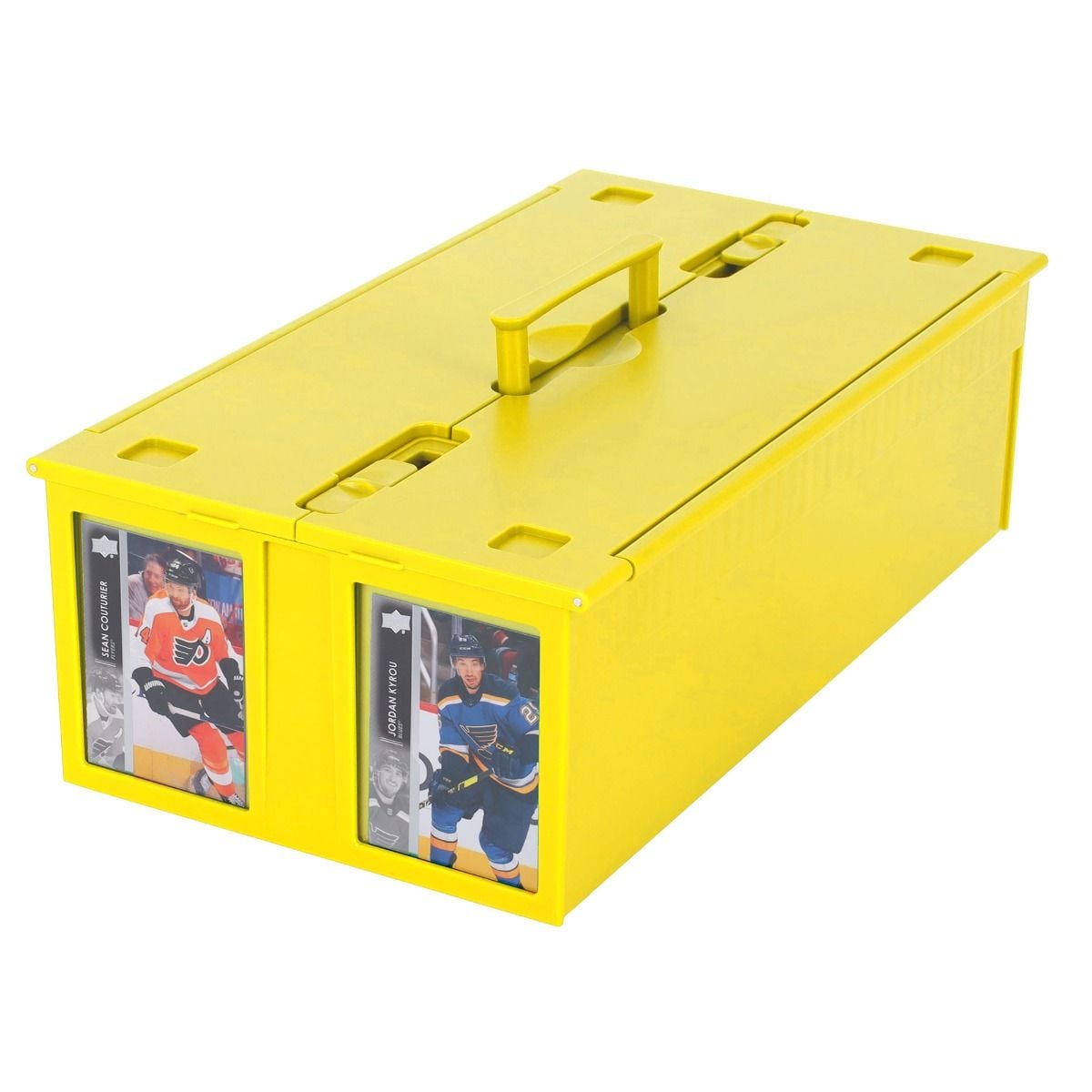Official BCW 1600-count card storage bin, yellow; product image 2
