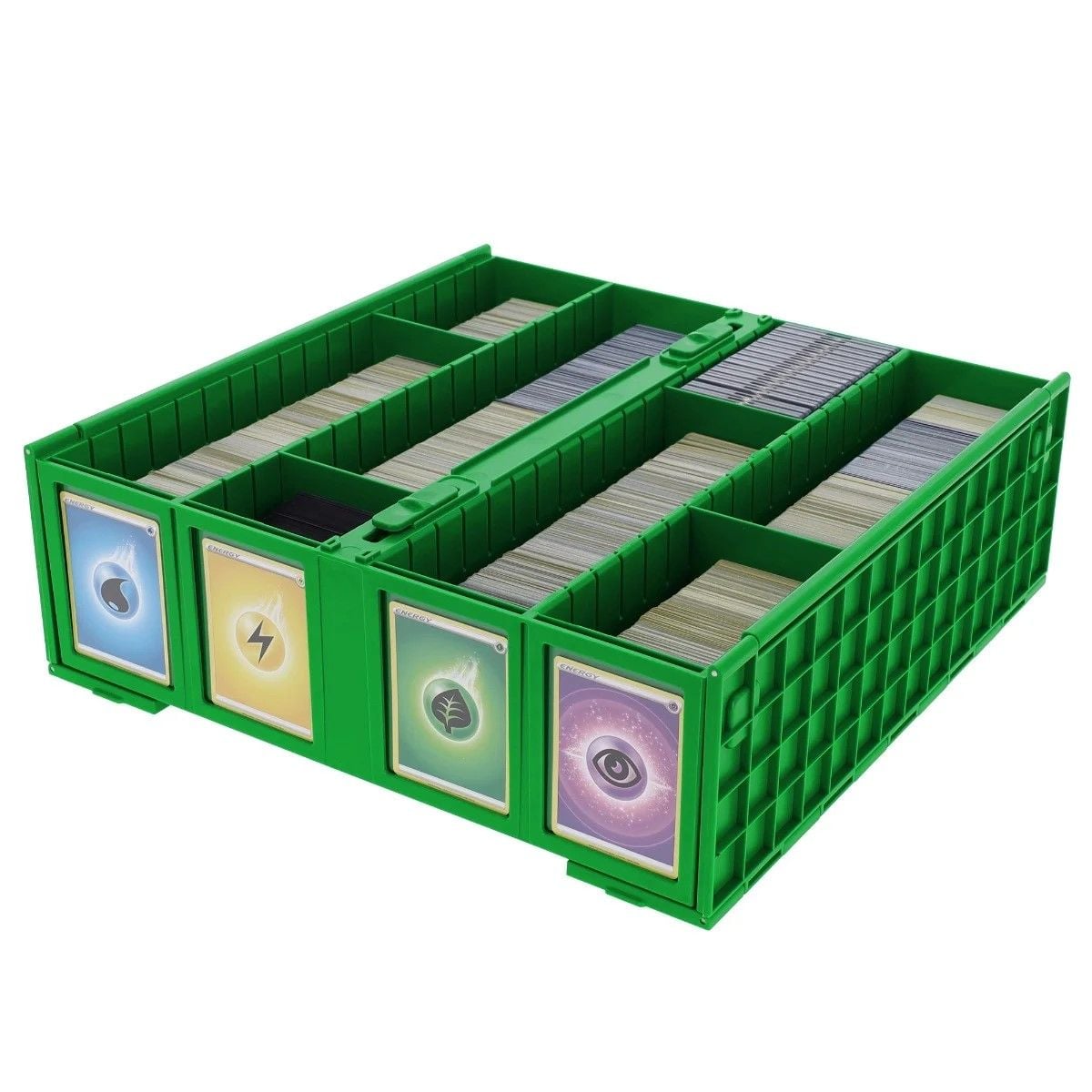Official BCW 3200-count card storage bin, green; product image 1