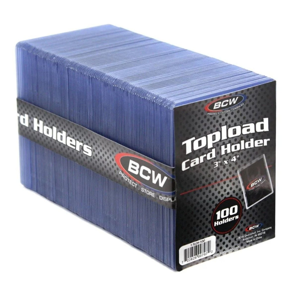 BCW 100-count standard 3x4 toploaders