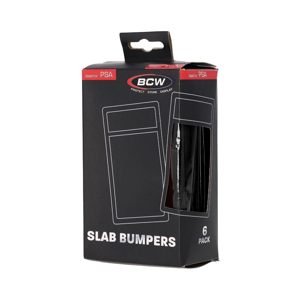 BCW PSA Slab Bumper Guards — Black 6 Pack for Graded Card Protection