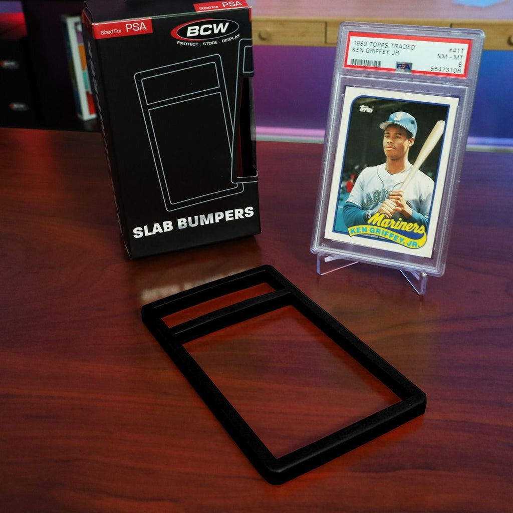 BCW PSA Slab Bumper Guards — Black 6 Pack for Graded Card Protection