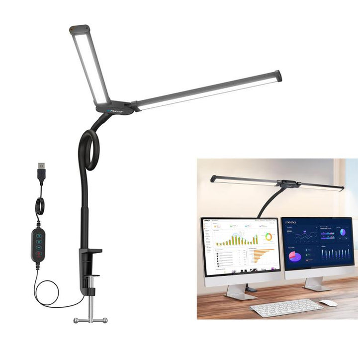 Dual-angle gooseneck LED fill light for trading card and slab photography