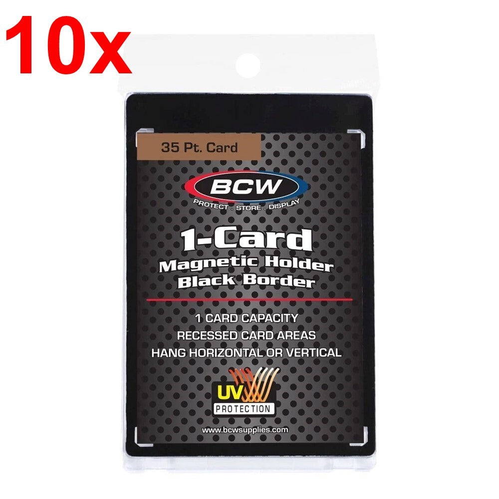 BCW black border magnetic card holder lot