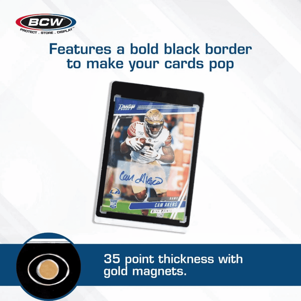 BCW 35 PT black border magnetic card holder