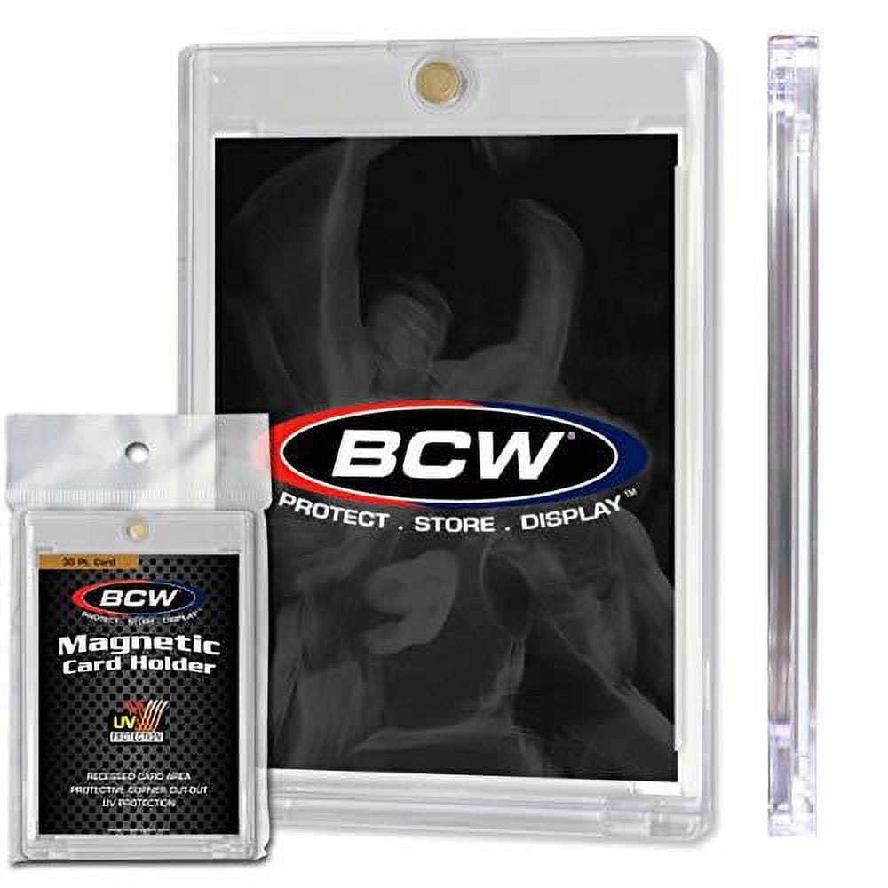 BCW 35 PT clear magnetic card holder pack