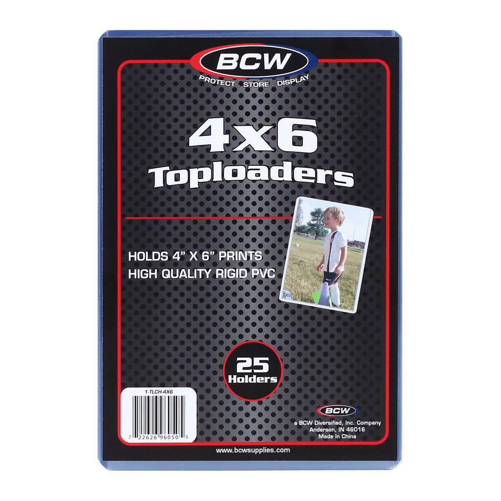 BCW 4x6 Topload Holders 25 Count front packaging