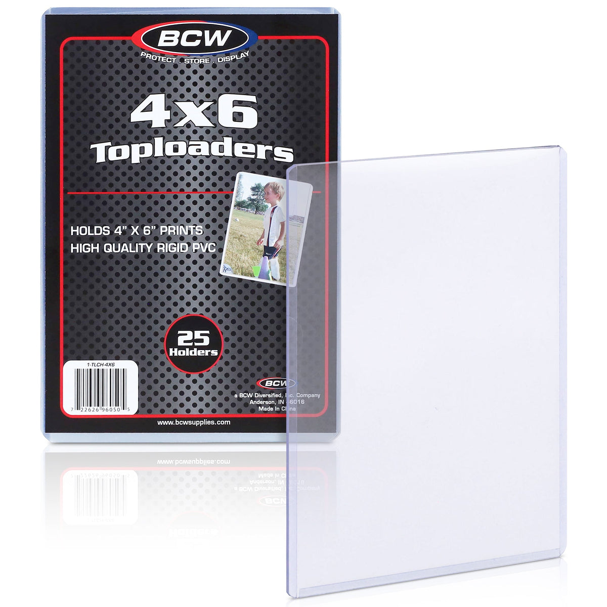 BCW 4x6 Topload Holders 25 Count product packaging and holder
