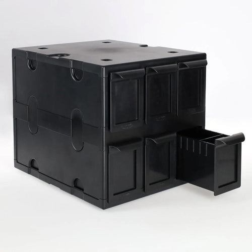 BCW 6-Drawer Card Catalog Black