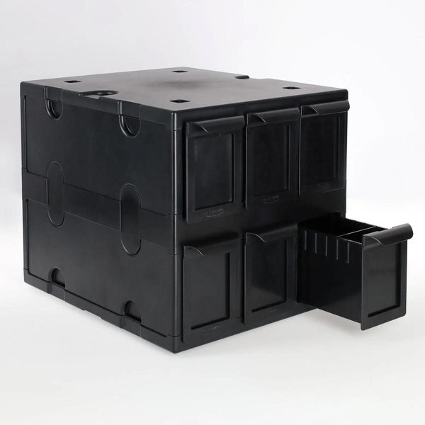 BCW 6-Drawer Card Catalog Black