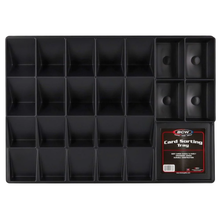 BCW 24-cell black card sorting tray