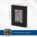 BCW black interlocking card frame for standard trading cards, six frames per box