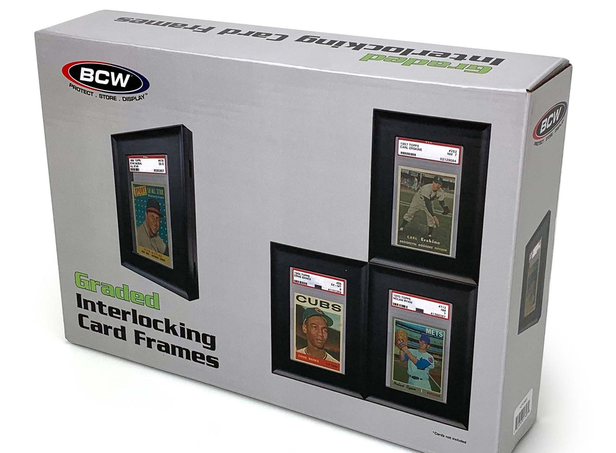 BCW Interlocking Graded Card Frames in black