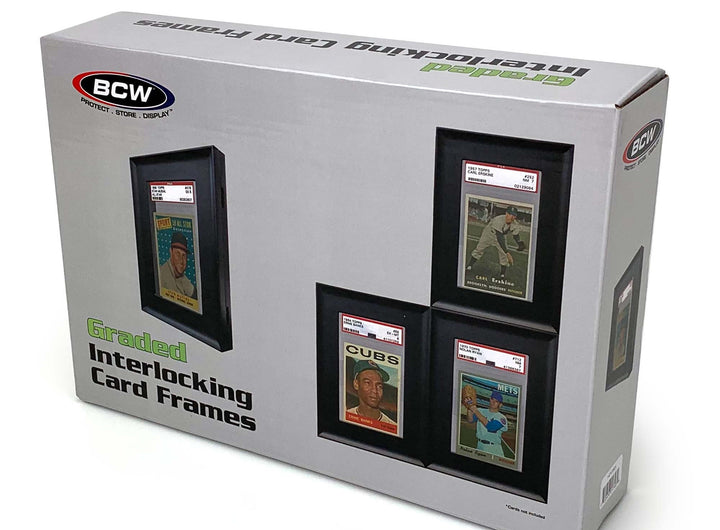 BCW Interlocking Graded Card Frames in black
