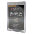 BCW clear 35 PT magnetic card holder with gold magnet