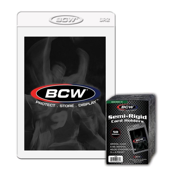 BCW Semi-Rigid Card Holder number 2 fifty pack